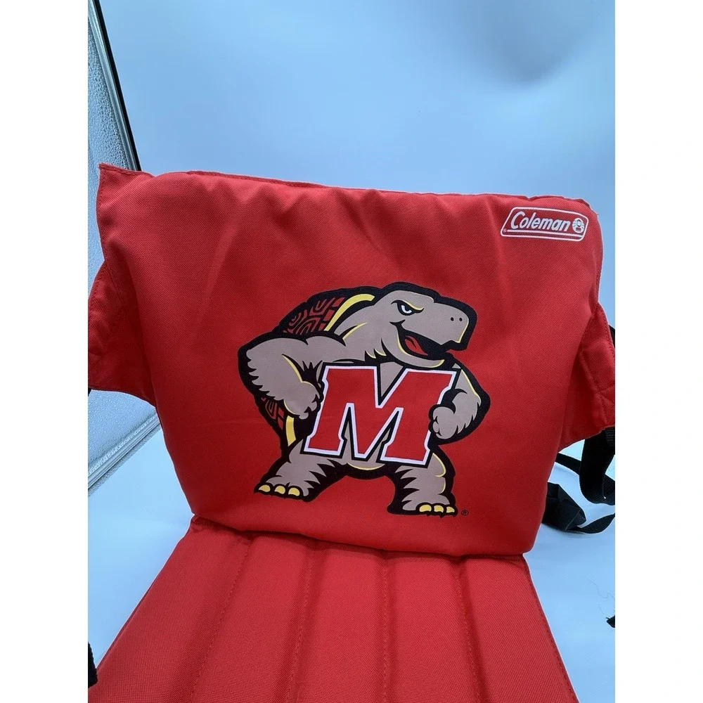 Maryland Terrapins Fold Up Stadium Seat Bleacher Cushion With Tags